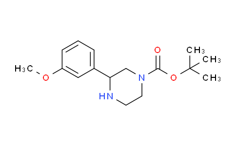 CAS No. 886768-09-8, tert-Butyl 3-(3-methoxyphenyl)piperazine-1-carboxylate