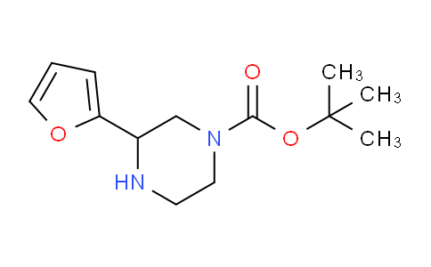 CAS No. 886771-26-2, tert-Butyl 3-(furan-2-yl)piperazine-1-carboxylate