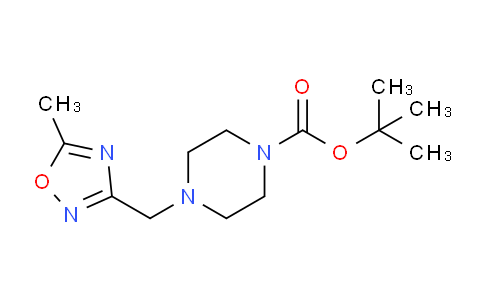 CAS No. 946384-33-4, tert-Butyl 4-[(5-methyl-1,2,4-oxadiazol-3-yl)methyl]piperazine-1-carboxylate