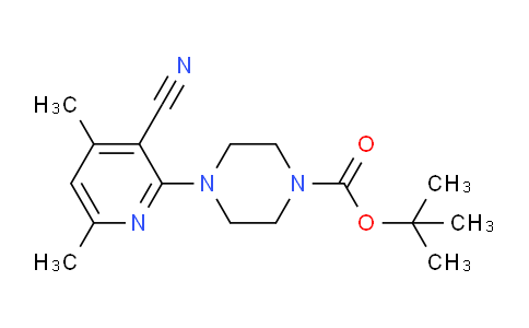 CAS No. 946385-45-1, tert-Butyl 4-(3-cyano-4,6-dimethylpyridin-2-yl)piperazine-1-carboxylate