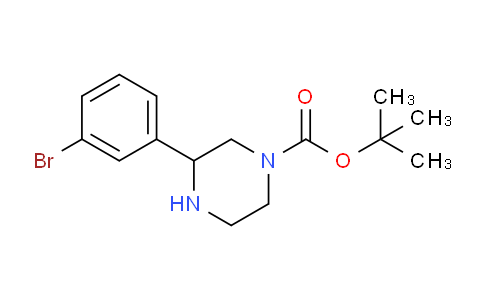 CAS No. 886767-61-9, tert-Butyl 3-(3-bromophenyl)piperazine-1-carboxylate