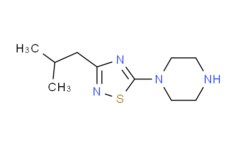 CAS No. 1783977-42-3, 1-[3-(2-Methylpropyl)-1,2,4-thiadiazol-5-yl]piperazine