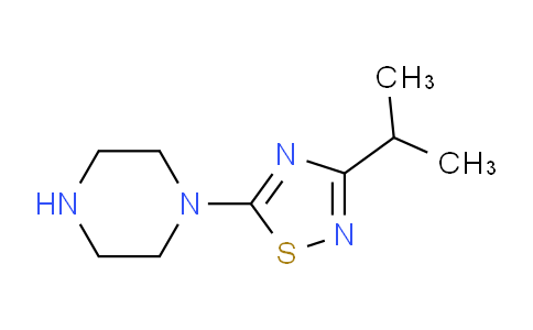 CAS No. 1397200-05-3, 1-[3-(Propan-2-yl)-1,2,4-thiadiazol-5-yl]piperazine