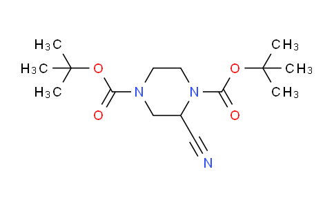 CAS No. 924964-23-8, di-tert-Butyl 2-cyanopiperazine-1,4-dicarboxylate