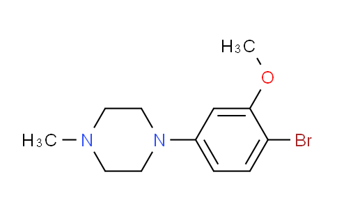 CAS No. 1146950-78-8, 1-(4-Bromo-3-methoxyphenyl)-4-methylpiperazine