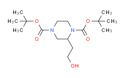 CAS No. 259808-71-4, di-tert-Butyl 2-(2-hydroxyethyl)piperazine-1,4-dicarboxylate