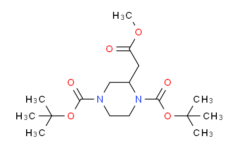 CAS No. 368441-99-0, di-tert-Butyl 2-(2-methoxy-2-oxoethyl)piperazine-1,4-dicarboxylate