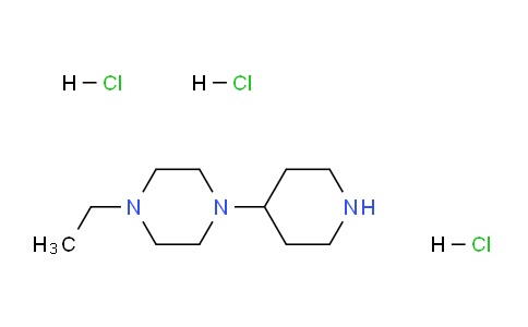 CAS No. 1181457-79-3, 1-Ethyl-4-(piperidin-4-yl)piperazine trihydrochloride