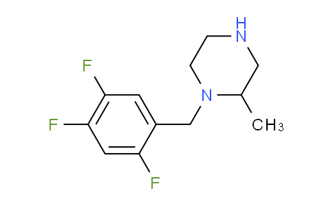 CAS No. 1240573-78-7, 2-Methyl-1-[(2,4,5-trifluorophenyl)methyl]piperazine