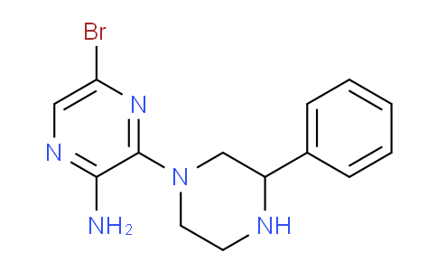 CAS No. 893612-07-2, 5-Bromo-3-(3-phenylpiperazin-1-yl)pyrazin-2-amine