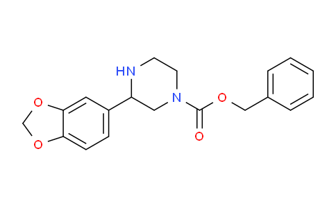CAS No. 946384-17-4, Benzyl 3-(2h-1,3-benzodioxol-5-yl)piperazine-1-carboxylate