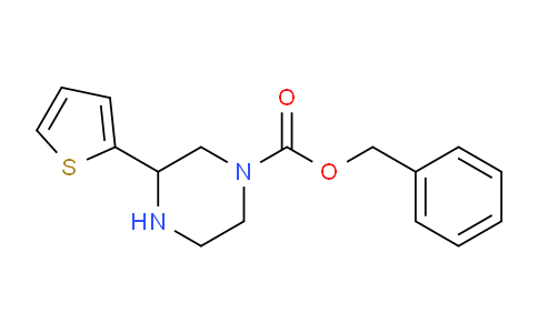 CAS No. 946384-21-0, Benzyl 3-(thiophen-2-yl)piperazine-1-carboxylate