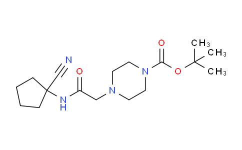 CAS No. 946384-37-8, tert-Butyl 4-{[(1-cyanocyclopentyl)carbamoyl]methyl}piperazine-1-carboxylate