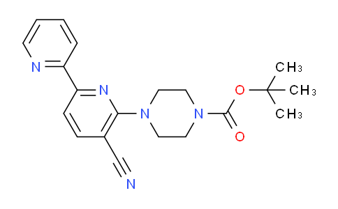 CAS No. 946385-30-4, tert-Butyl 4-{5-cyano-[2,2'-bipyridin]-6-yl}piperazine-1-carboxylate