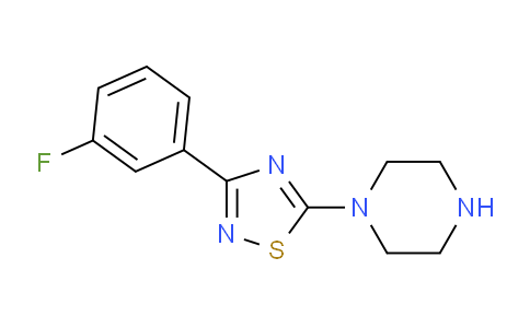 CAS No. 1417825-51-4, 1-[3-(3-Fluorophenyl)-1,2,4-thiadiazol-5-yl]piperazine