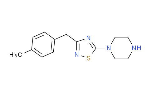 CAS No. 946419-02-9, 1-{3-[(4-Methylphenyl)methyl]-1,2,4-thiadiazol-5-yl}piperazine