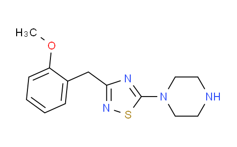 CAS No. 1029718-79-3, 1-{3-[(2-Methoxyphenyl)methyl]-1,2,4-thiadiazol-5-yl}piperazine