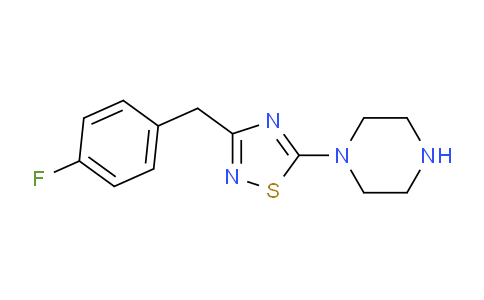 CAS No. 946419-00-7, 1-{3-[(4-Fluorophenyl)methyl]-1,2,4-thiadiazol-5-yl}piperazine