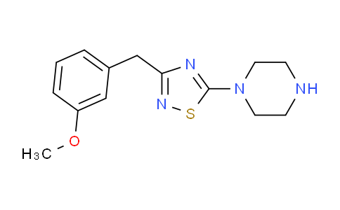 CAS No. 946419-01-8, 1-{3-[(3-Methoxyphenyl)methyl]-1,2,4-thiadiazol-5-yl}piperazine