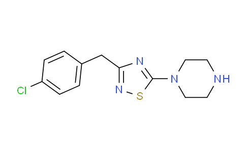 CAS No. 857406-79-2, 1-{3-[(4-Chlorophenyl)methyl]-1,2,4-thiadiazol-5-yl}piperazine