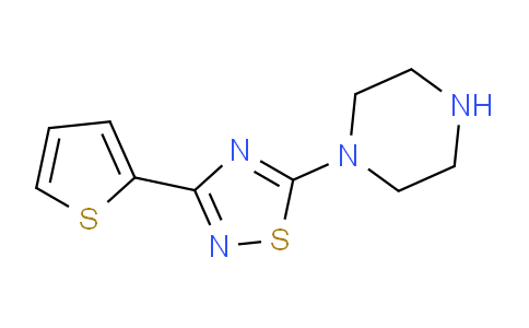 CAS No. 887624-54-6, 1-[3-(Thiophen-2-yl)-1,2,4-thiadiazol-5-yl]piperazine