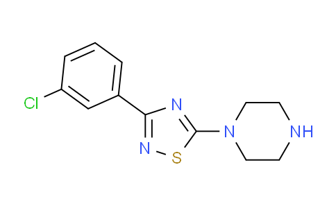CAS No. 1417825-49-0, 1-[3-(3-Chlorophenyl)-1,2,4-thiadiazol-5-yl]piperazine