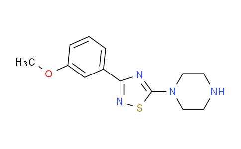 CAS No. 1417825-11-6, 1-[3-(3-Methoxyphenyl)-1,2,4-thiadiazol-5-yl]piperazine