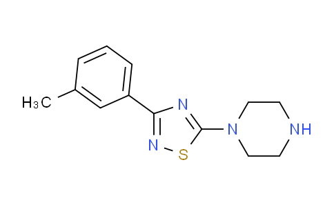 CAS No. 1062512-49-5, 1-[3-(3-Methylphenyl)-1,2,4-thiadiazol-5-yl]piperazine