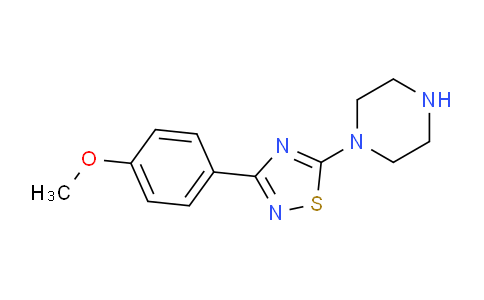 CAS No. 1062512-50-8, 1-[3-(4-Methoxyphenyl)-1,2,4-thiadiazol-5-yl]piperazine