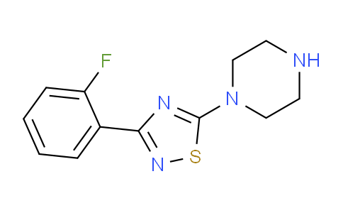 CAS No. 887625-43-6, 1-[3-(2-Fluorophenyl)-1,2,4-thiadiazol-5-yl]piperazine