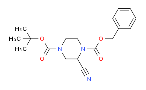 CAS No. 955016-62-3, 1-Benzyl 4-(tert-butyl) 2-cyanopiperazine-1,4-dicarboxylate