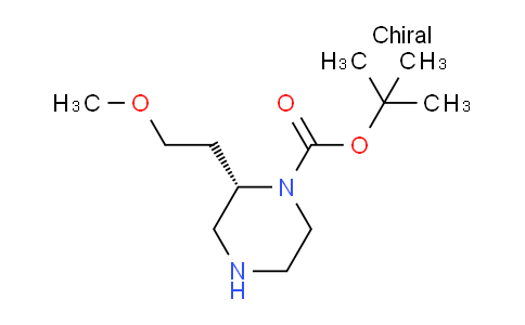 CAS No. 169447-94-3, tert-Butyl (S)-2-(2-methoxyethyl)piperazine-1-carboxylate