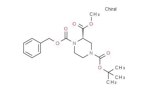 CAS No. 314741-38-3, 1-Benzyl 4-(tert-butyl) 2-methyl (S)-piperazine-1,2,4-tricarboxylate