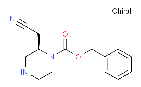 CAS No. 2306255-32-1, Benzyl (R)-2-(cyanomethyl)piperazine-1-carboxylate