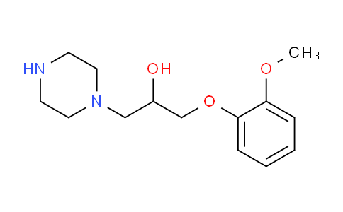 MC734323 | 162712-35-8 | 1-(2-methoxyphenoxy)-3-piperazin-1-ylpropan-2-ol