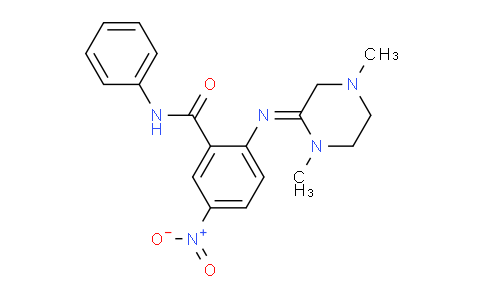 CAS No. 1613465-33-0, 2-[(1,4-Dimethylpiperazin-2-ylidene) amino]-5-nitro-N-phenylbenzamide