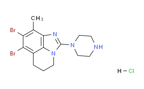 CAS No. 1609452-30-3, 7,8-Dibromo-9-methyl-2-piperazin-1-yl-5,6-dihydro-4H- imidazo[4,5,1-ij]quinoline Hydrochloride