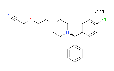 CAS No. 130018-78-9, (R)-2-(2-(4-((4-chlorophenyl)(phenyl)methyl)piperazin-1-yl)ethoxy)acetonitrile