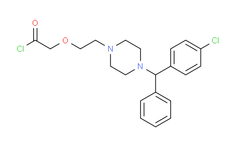 CAS No. 324047-28-1, 2-(2-(4-((4-chlorophenyl)(phenyl)methyl)piperazin-1-yl)ethoxy)acetyl chloride