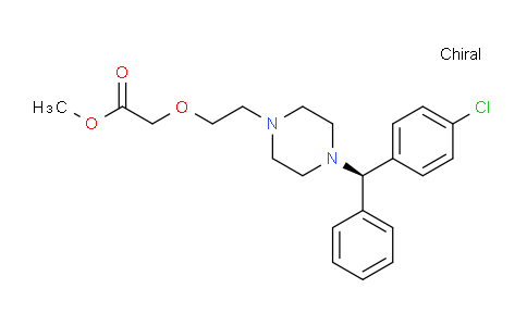 CAS No. 324760-97-6, methyl (R)-2-(2-(4-((4-chlorophenyl)(phenyl)methyl)piperazin-1-yl)ethoxy)acetate