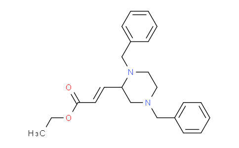 CAS No. 579475-85-7, ethyl (E)-3-(1,4-dibenzylpiperazin-2-yl)acrylate