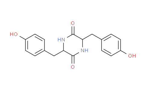 CAS No. 5625-40-1, 3,6-Bis(4-hydroxybenzyl)piperazine-2,5-dione