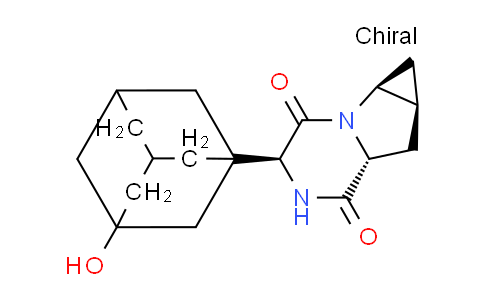 CAS No. 1350800-77-9, 1H-Cyclopropa[4,5]pyrrolo[1,2-a]pyrazine-3,6-dione, hexahydro-4-(3-hydroxytricyclo[3.3.1.13,7]dec-1-yl)-, (1aS,4S,6aR,7aS)-