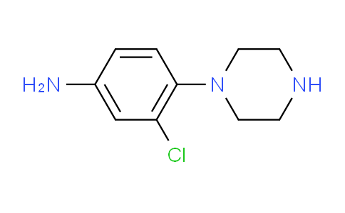 CAS No. 1225221-12-4, 3-chloro-4-(piperazin-1-yl)aniline