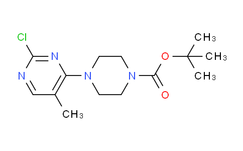 CAS No. 1538605-53-6, tert-butyl 4-(2-chloro-5-methylpyrimidin-4-yl)piperazine-1-carboxylate