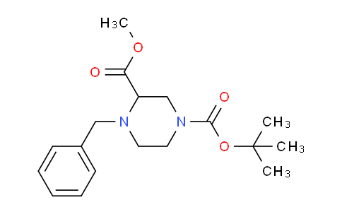 CAS No. 1799412-22-8, 1-(tert-butyl) 3-methyl 4-benzylpiperazine-1,3-dicarboxylate