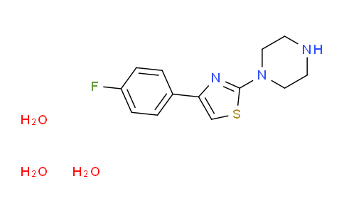 CAS No. 887625-25-4, 1-[4-(4-Fluorophenyl)-1,3-thiazol-2-yl]piperazine trihydrate