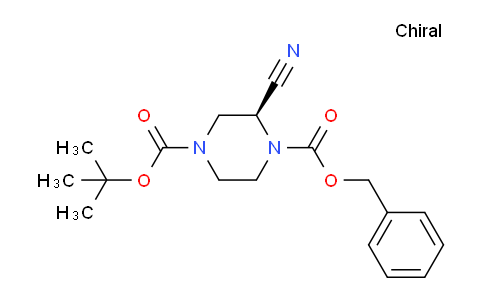 CAS No. 1932542-01-2, (S)-1-Benzyl 4-tert-butyl 2-cyanopiperazine-1,4-dicarboxylate