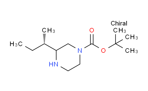 CAS No. 1240587-21-6, (S)-tert-Butyl 3-((S)-sec-butyl)piperazine-1-carboxylate