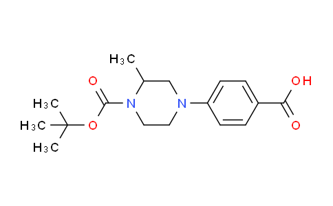 CAS No. 1131594-97-2, 4-(4-(tert-Butoxycarbonyl)-3-methylpiperazin-1-yl)benzoic acid